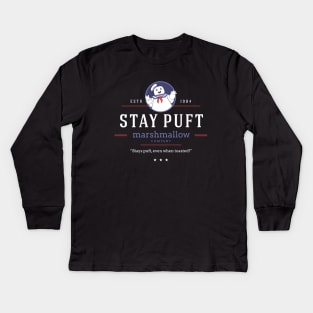 Stay Puft Marshmallow Company - modern vintage logo Kids Long Sleeve T-Shirt